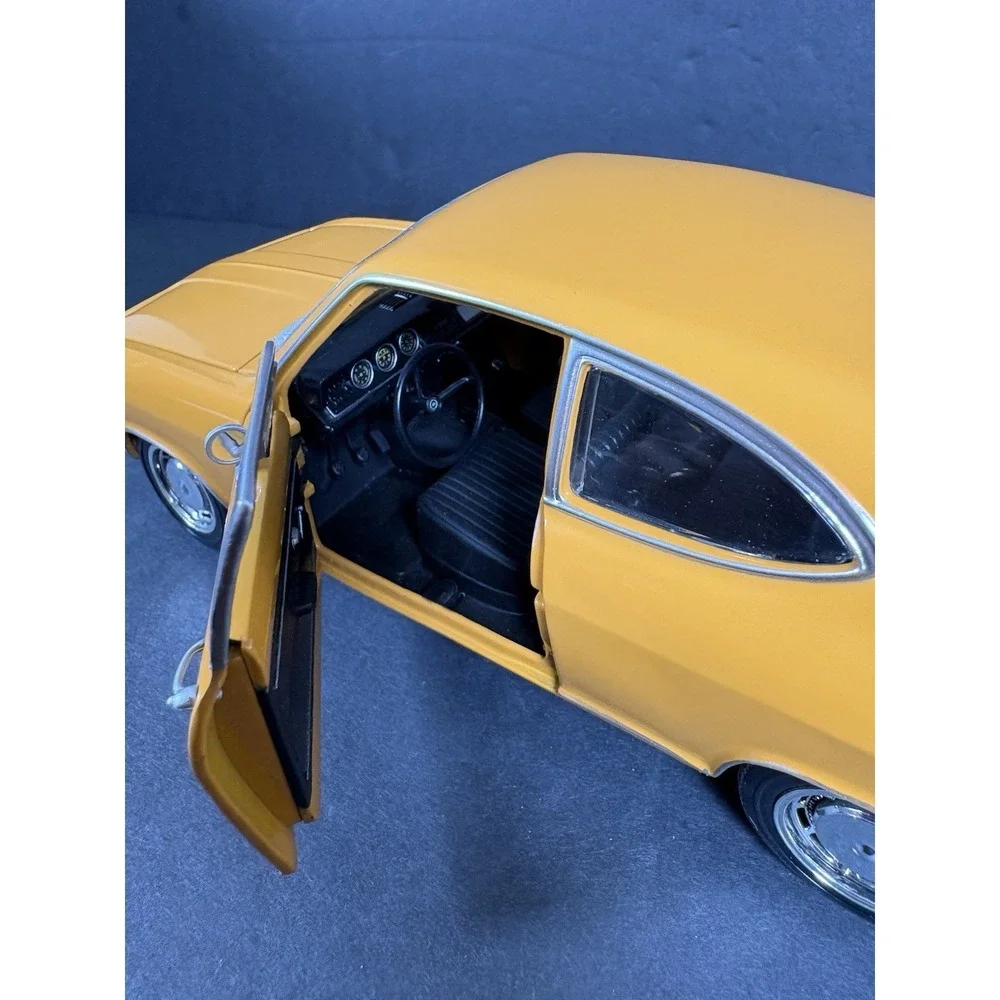 Revell Opel Kadett LS Coupe 1:18 Diecast Model Car Yellow w/ Box Display Base